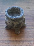 GEM4733  ONE (1) Carved Small Larvikite Cauldron