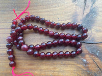 B7233  ONE (1) FULL Strand of Garnet Beads