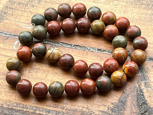 B5206   ONE (1) FULL Strand of Polished Cherry Creek Jasper