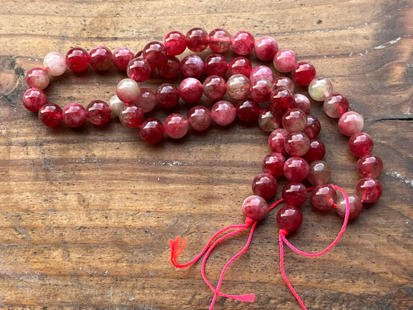 B5254  ONE (1) FULL Strand of Watermelon Tourmaline Gemstone Beads