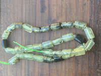 B5224  ONE (1) FULL Strand of Prehnite Jasper Gemstone Tube Beads