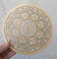 N1124  ONE (1) Carved Mandala Wall Decor