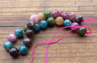 B9007  ONE (1) Half Strand of Watermelon Tourmaline Beads