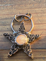 L1002  Hand Altered Boho Pendant -