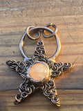 L1002  Hand Altered Boho Pendant -