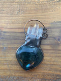 L1000  Hand Altered Boho Pendant -