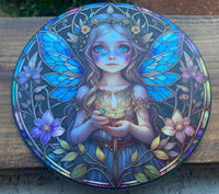 N1015  Stunning Painted Resin Fairy Hanging