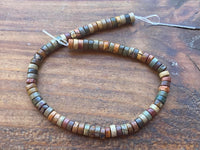 B9161  ONE (1) Half Strand of Ocean Jasper Heishi Gemstone Beads