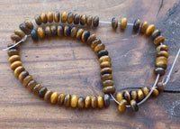 B9162  ONE (1) Half Strand of Tigers Eye Heishi Gemstone Beads