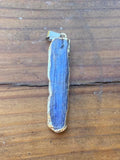 P5219  Beautiful Kyanite Rough Shard Silver Electroplated Pendant