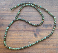 B8311  ONE (1) FULL Strand of Moss Agate Beads