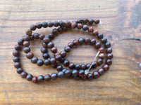 B7266  ONE (1) FULL Strand of Red Tigers Eye Gemstone Beads