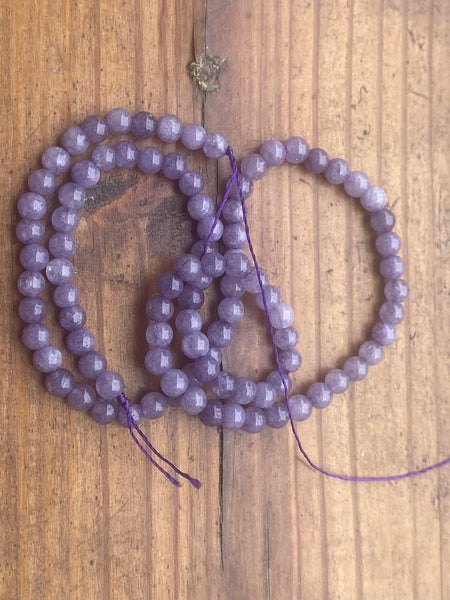 B8216  ONE (1) FULL Strand of Faceted Lepidolite Gemstone Beads