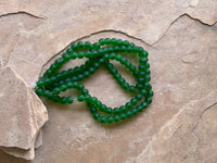 B4107   FULL Strand of Cultured Sea Glass Beads “Green”