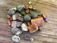 B4100  FOURTY (40) Misc Jasper Beads “Various”