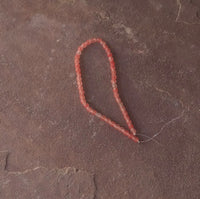 B3341  FULL Strand of Czech Glass Beads “Aloe/Peach”