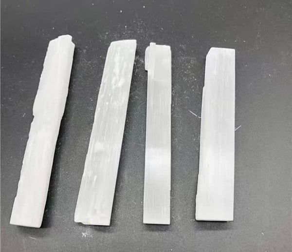 G3355  Set of FOUR (4) Selenite Gemstone Sticks