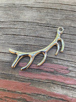 P1812  Silver Plated Antler Pendant