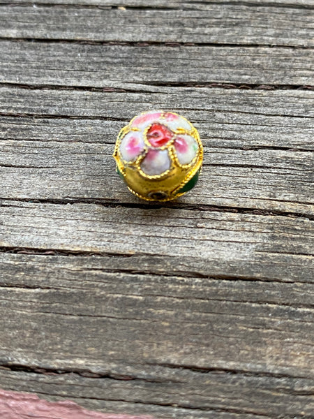 B2154  Vintage Cloisonné Bead