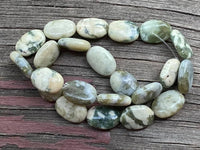 B3500  FULL Strand of Rainforest Jasper Oval Beads