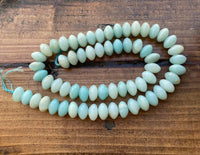 B5322  FULL Strand of Amazonite Rondelle Bead’s