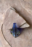 P1913  Lampwork Glass Pendant “Blue”