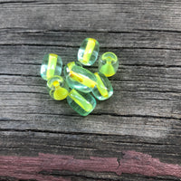 B1015 Set of EIGHT (8) Czech Glass “Thick” Tube Beads