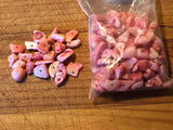 B1895  ONE LOT of Dyed Coral Chip Beads “Pink”