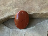 B2602  Red Jasper Oval Bead/Pendant