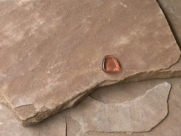 B2788  Peach Colored Glass Bead/Pendant