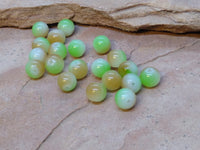 B2816  Set of TWENTY (20) Acrylic Beads “Greens”