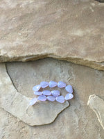 B2868  FULL Strand of Light Lavender Glass Beads