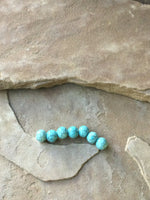 B2873  ONE (1) Strand of Turquoise Crackling Colored Ceramic Beads