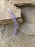 B2965  FULL Strand of Cultured Sea Glass Beads “Alexandrite”