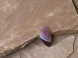 B3187  Banded Dagger Agate Bead/Pendant “Pink/Brown”