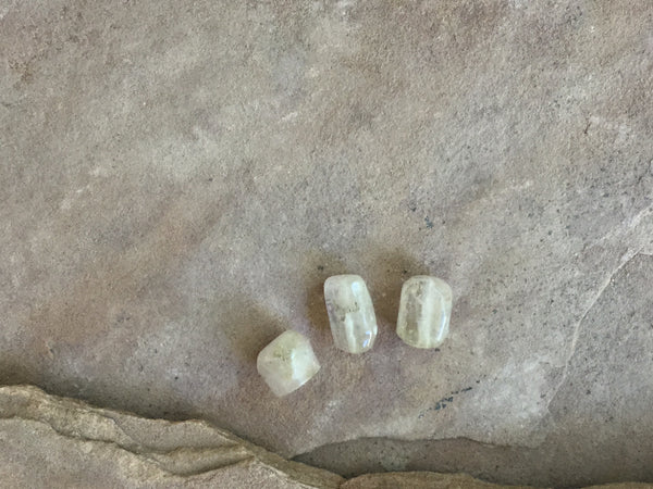 B3499  THREE (3) Calcite Nugget Beads