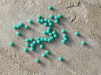 B3578  TWENTY (20) Vintage Czech Glass Beads “Seafoam Green”