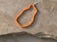 B3583  FULL Strand of Czech Glass Beads “Orange”