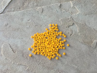 B3713  a “LOT” of Czech Glass Seed Beads “Yellow/Orange”