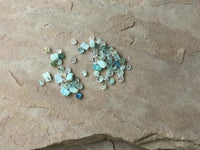 B3829  a “LOT” of Quartz and Czech Glass Beads “Clear/Blues”