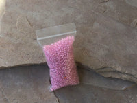 B3842  3x3 Baggy FILLED with Czech Glass Seed Beads “Pink”