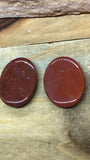 CAB0230 Set of TWO Brecciated Jasper Oval Cabochons