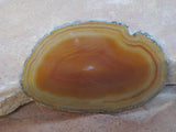 CAB0439   Agate Sliced Druzy Cabochon