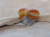 CAB0456  Agate Sliced Druzy Cabochon “Heart”