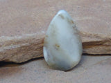 CAB0474  Teardrop Agate Cabochon “White/Tans”