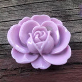 CAB0275 ONE (1) Lavender Resin Flower Cabochon