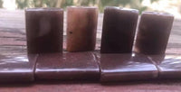 B1462  EIGHT (8) Brown Agate Rectangle Beads