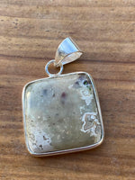 P2429  ONE (1) Mexican Crazy Lace Gemstone set in Sterling Plating Pendant