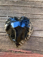 CAB1201  Beautiful Knapped Heart Cabochon/Alter Piece