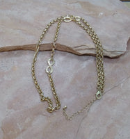 J0301  Brass “Infinity” Symboled Necklace